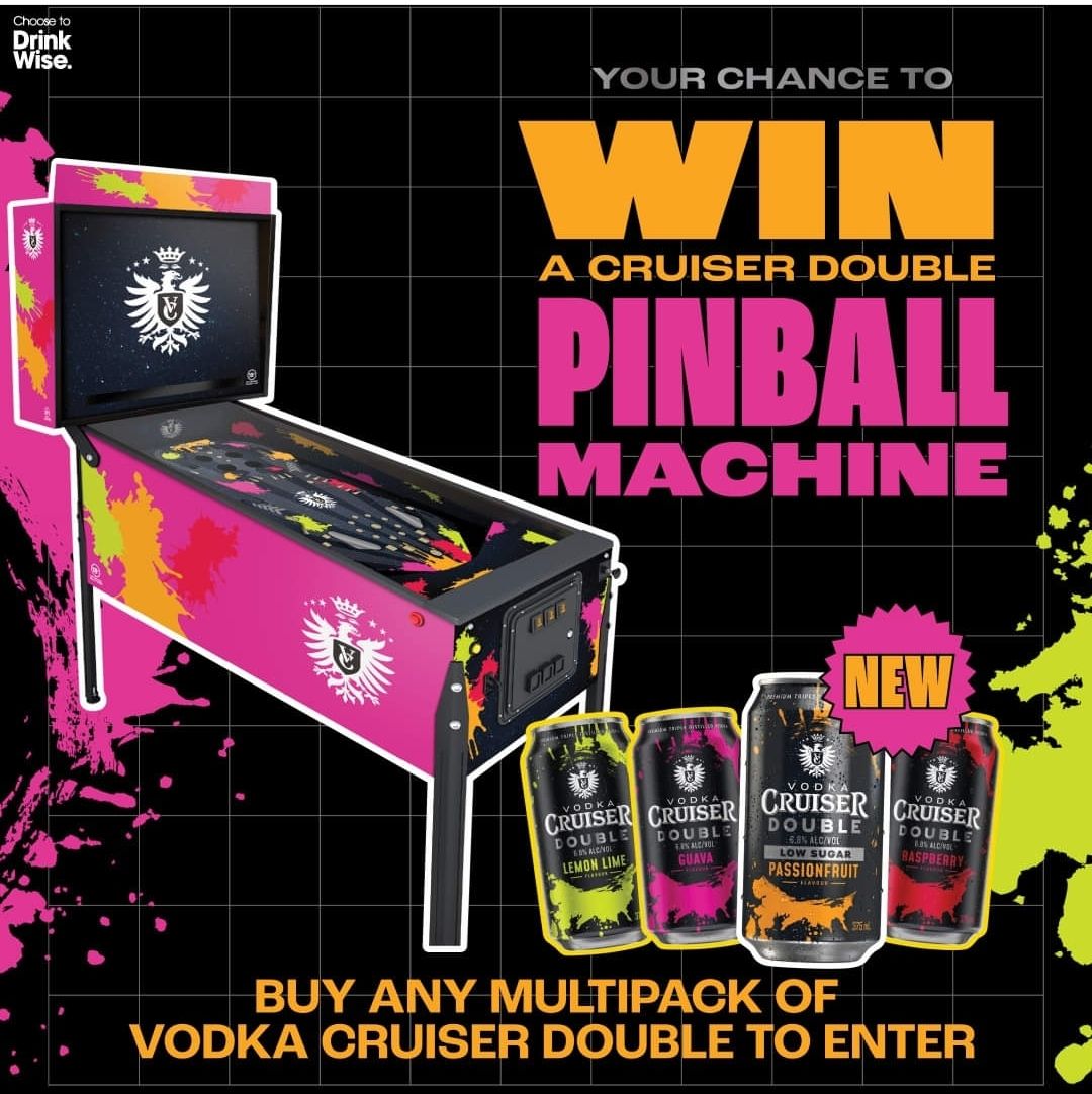 Win a Cruiser Double Pinball Machine
