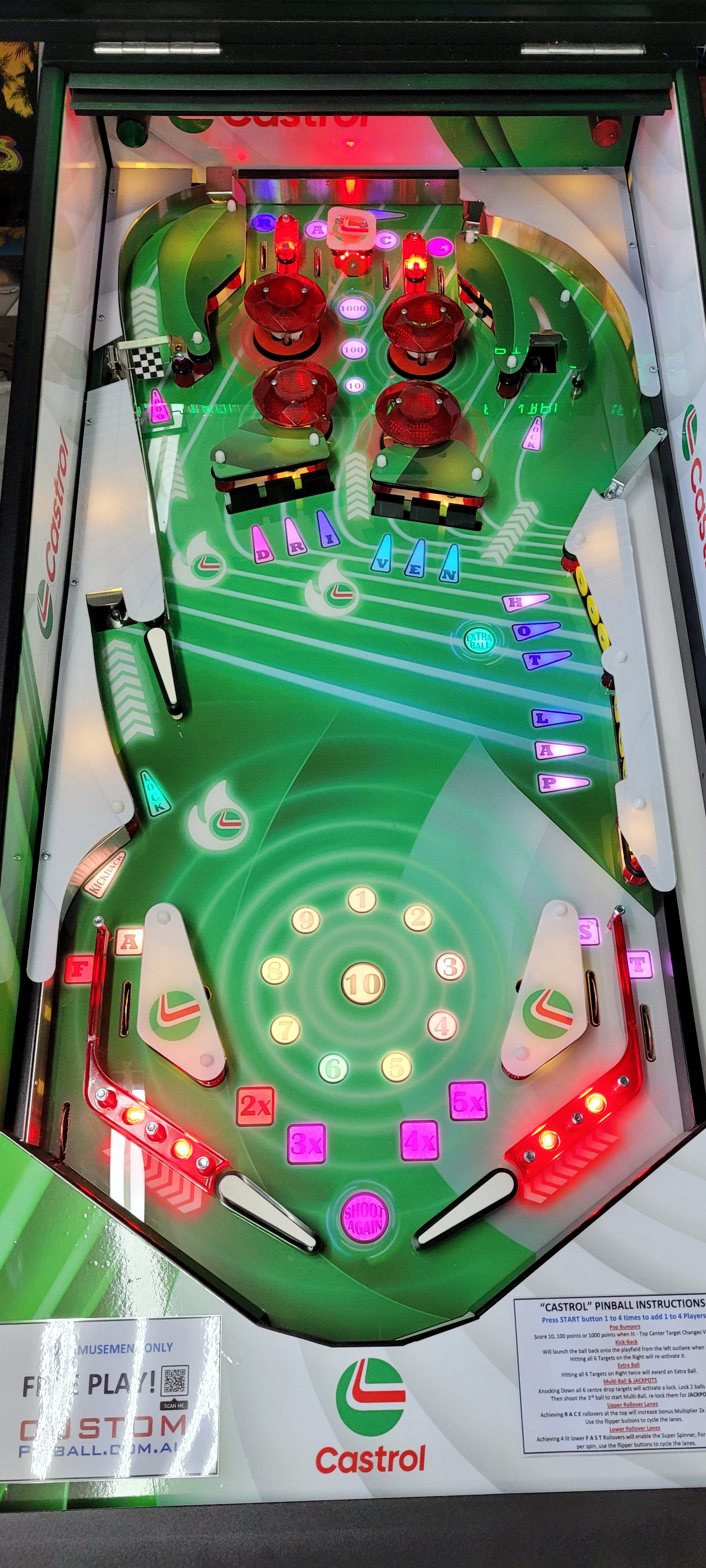 Castrol Custom Pinball