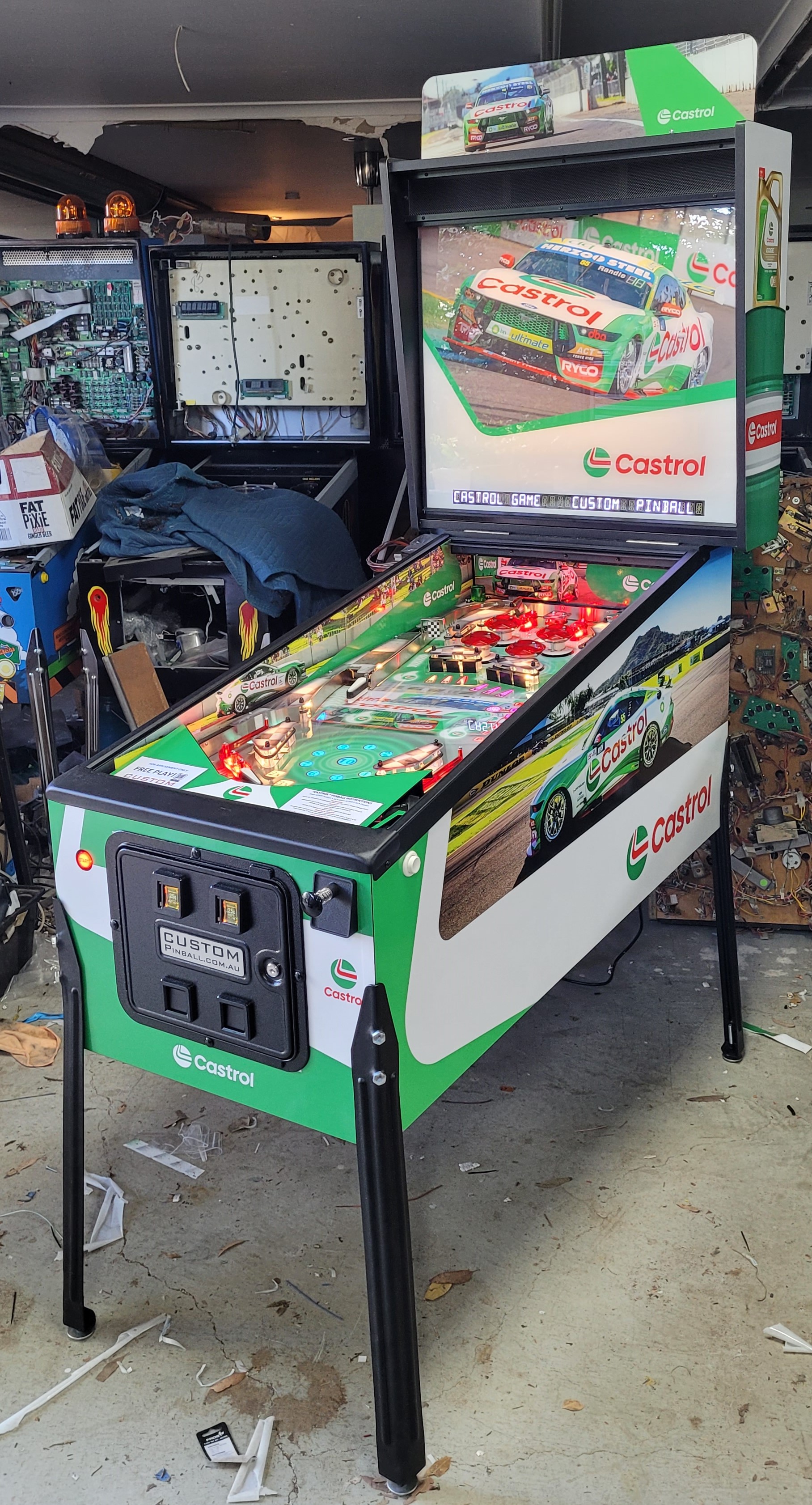 Castrol Custom Pinball