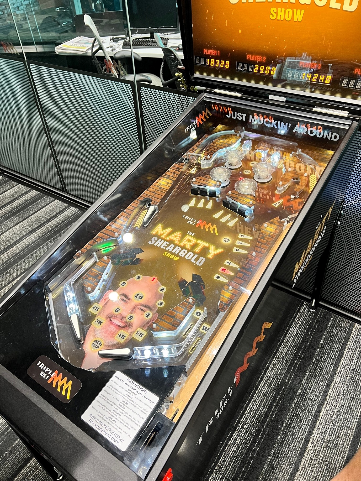 Triple M - Marty Sheargold Radio Show Custom Pinball